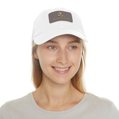 Achievulo Signature Leather Patch Dad Hat