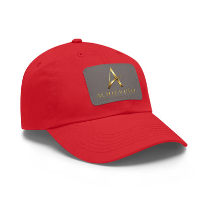 Achievulo Signature Leather Patch Dad Hat
