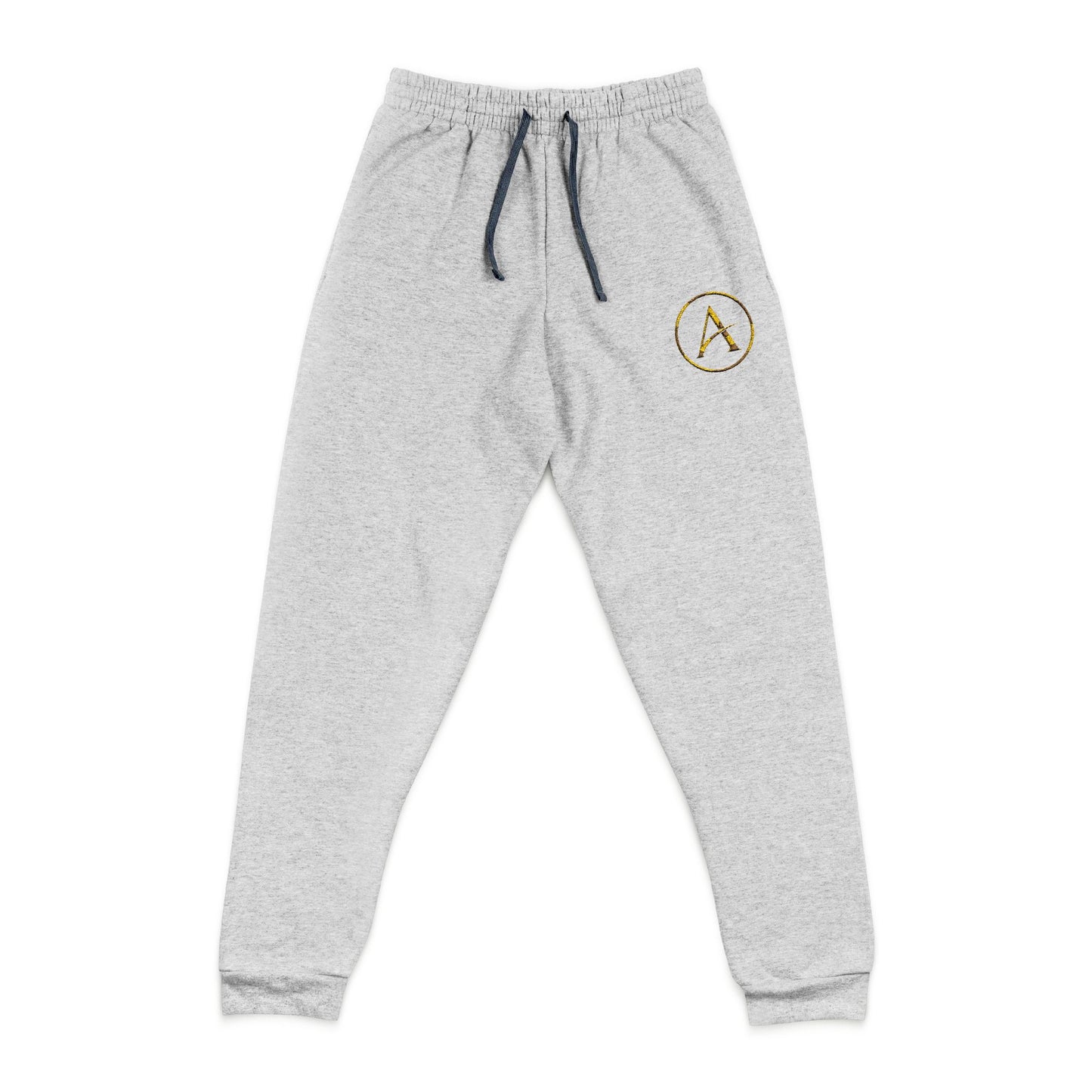 ACHIEVULO Embroidered Logo Joggers – Charcoal Edition
