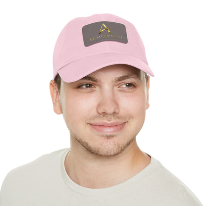 Achievulo Signature Leather Patch Dad Hat