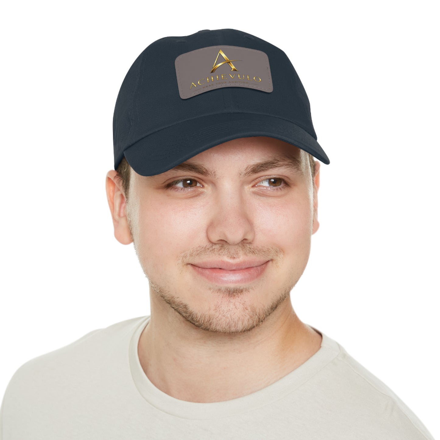 Achievulo Signature Leather Patch Dad Hat