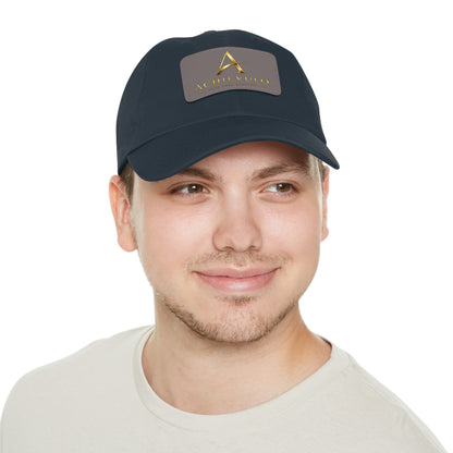Achievulo Signature Leather Patch Dad Hat