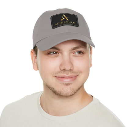 Achievulo Signature Leather Patch Dad Hat