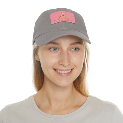 Achievulo Signature Leather Patch Dad Hat