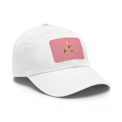 Achievulo Signature Leather Patch Dad Hat