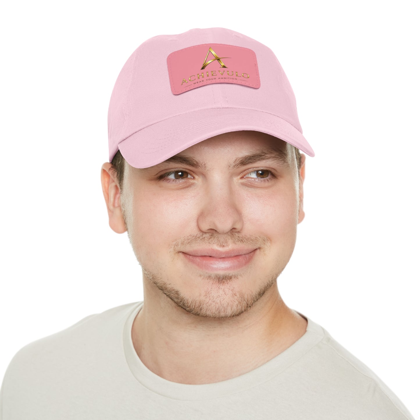 Achievulo Signature Leather Patch Dad Hat