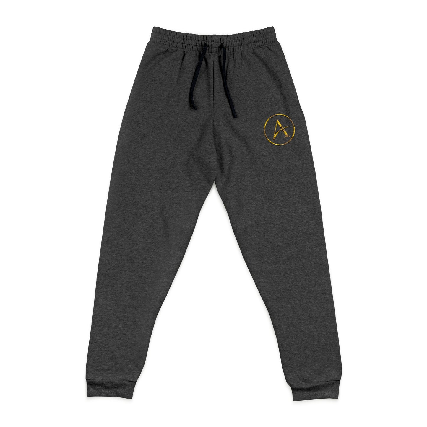 ACHIEVULO Embroidered Logo Joggers – Charcoal Edition