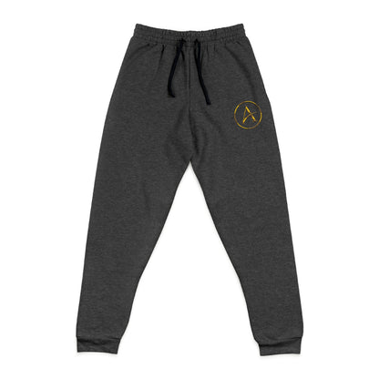 ACHIEVULO Embroidered Logo Joggers – Charcoal Edition