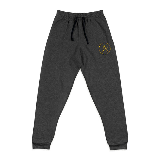 ACHIEVULO Embroidered Logo Joggers – Charcoal Edition