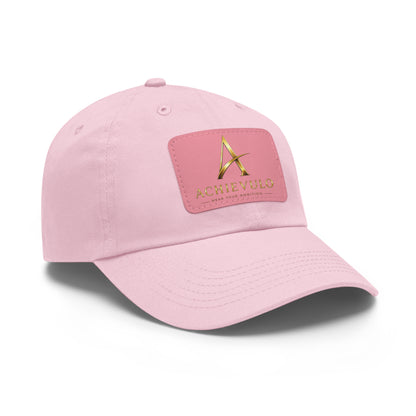 Achievulo Signature Leather Patch Dad Hat