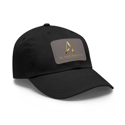 Achievulo Signature Leather Patch Dad Hat