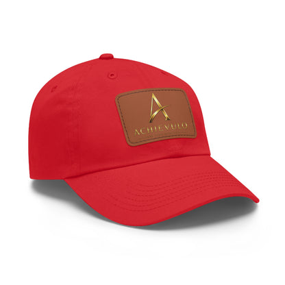 Achievulo Signature Leather Patch Dad Hat