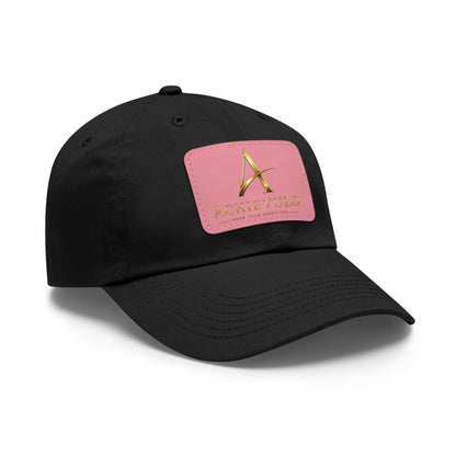 Achievulo Signature Leather Patch Dad Hat