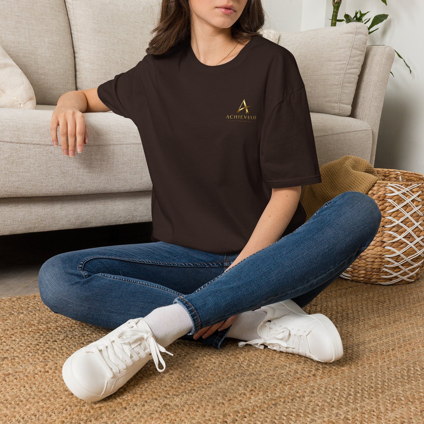 ACHIEVULO Signature Gold Emblem Tee