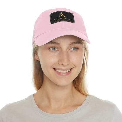 Achievulo Signature Leather Patch Dad Hat
