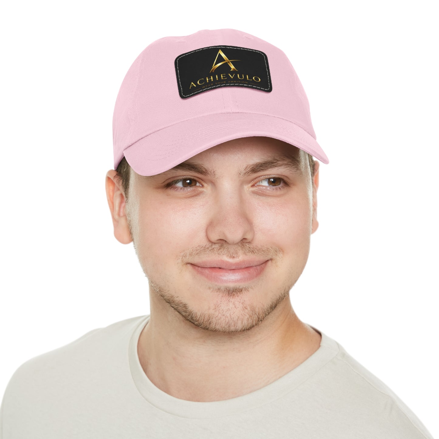 Achievulo Signature Leather Patch Dad Hat
