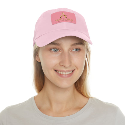 Achievulo Signature Leather Patch Dad Hat