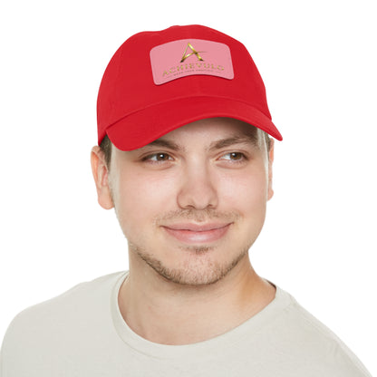 Achievulo Signature Leather Patch Dad Hat