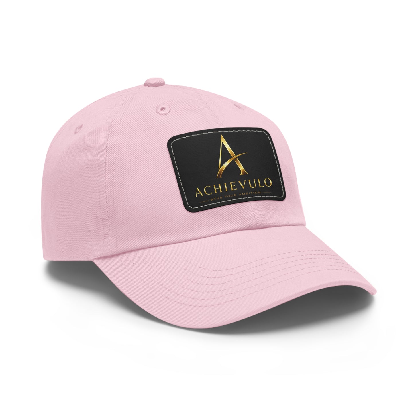 Achievulo Signature Leather Patch Dad Hat