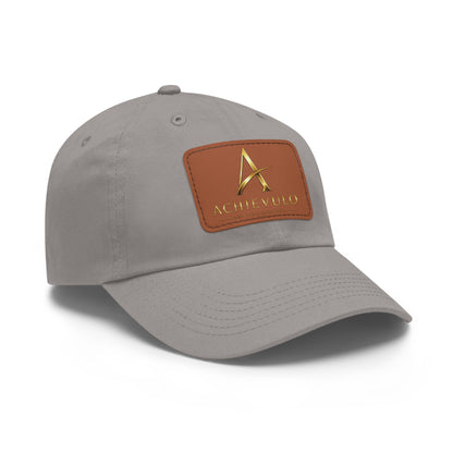 Achievulo Signature Leather Patch Dad Hat
