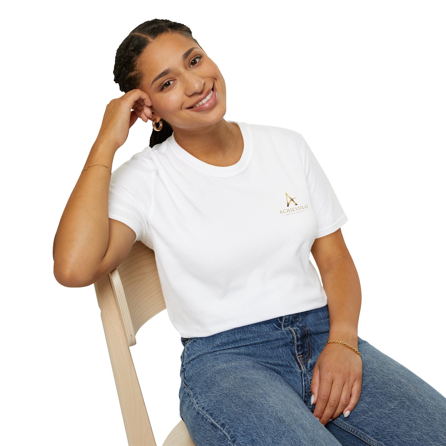 ACHIEVULO Signature Gold Emblem Tee
