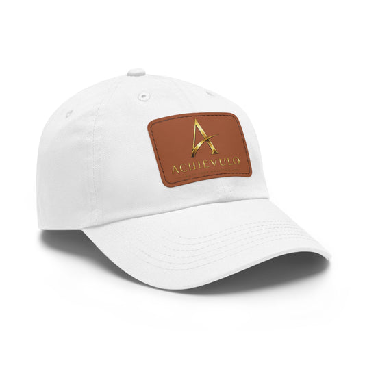 Achievulo Signature Leather Patch Dad Hat