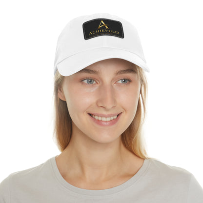 Achievulo Signature Leather Patch Dad Hat
