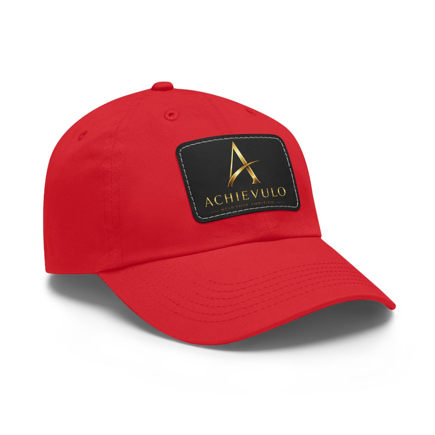 Achievulo Signature Leather Patch Dad Hat