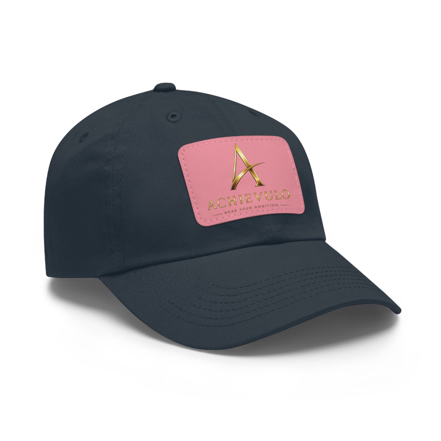 Achievulo Signature Leather Patch Dad Hat