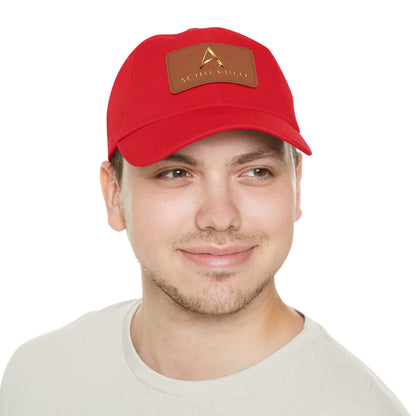 Achievulo Signature Leather Patch Dad Hat