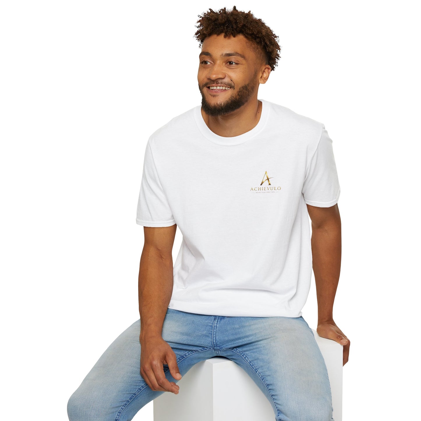 ACHIEVULO Signature Gold Emblem Tee