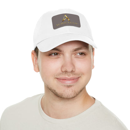 Achievulo Signature Leather Patch Dad Hat