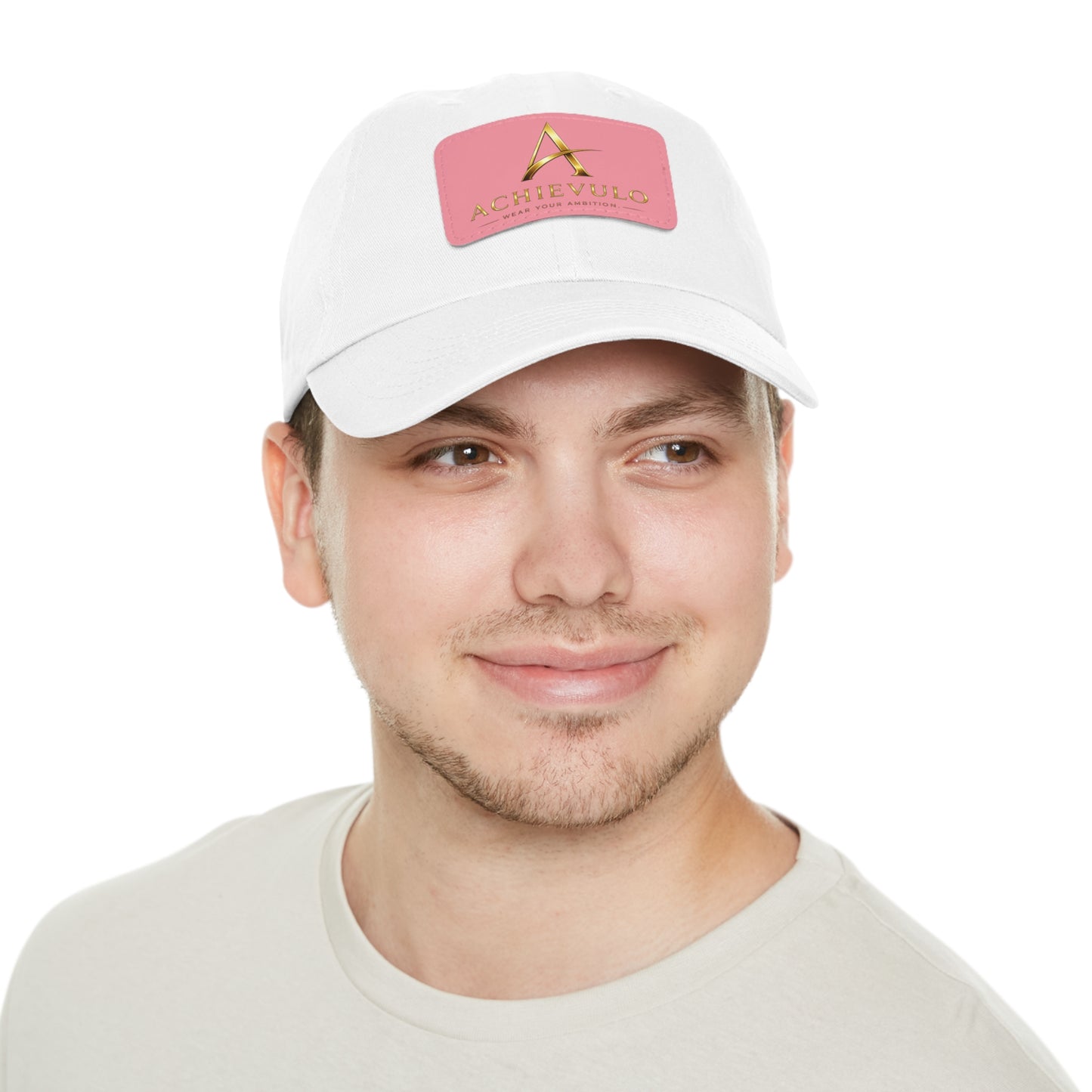 Achievulo Signature Leather Patch Dad Hat