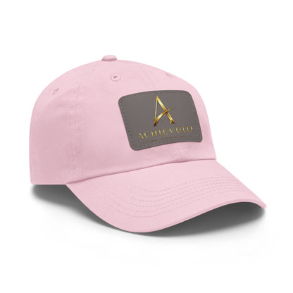 Achievulo Signature Leather Patch Dad Hat