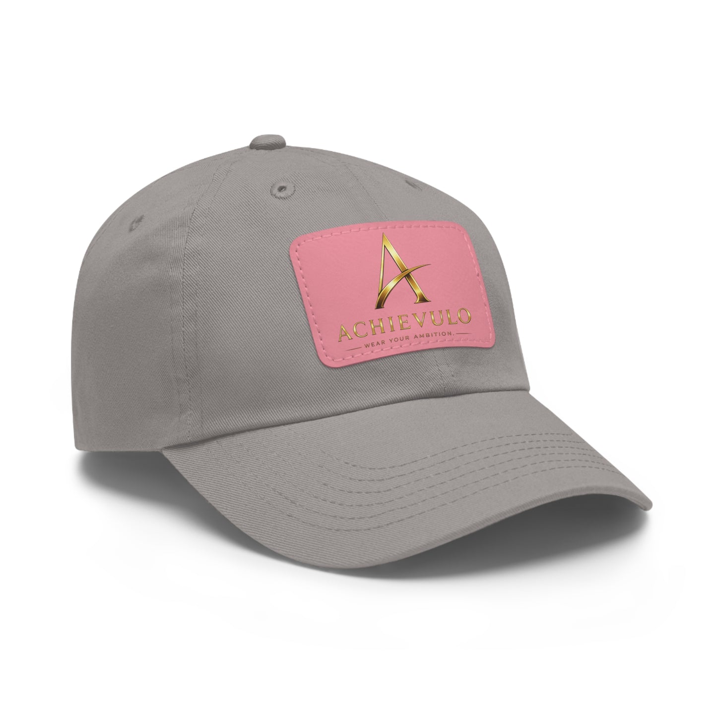 Achievulo Signature Leather Patch Dad Hat