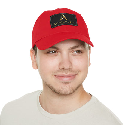 Achievulo Signature Leather Patch Dad Hat