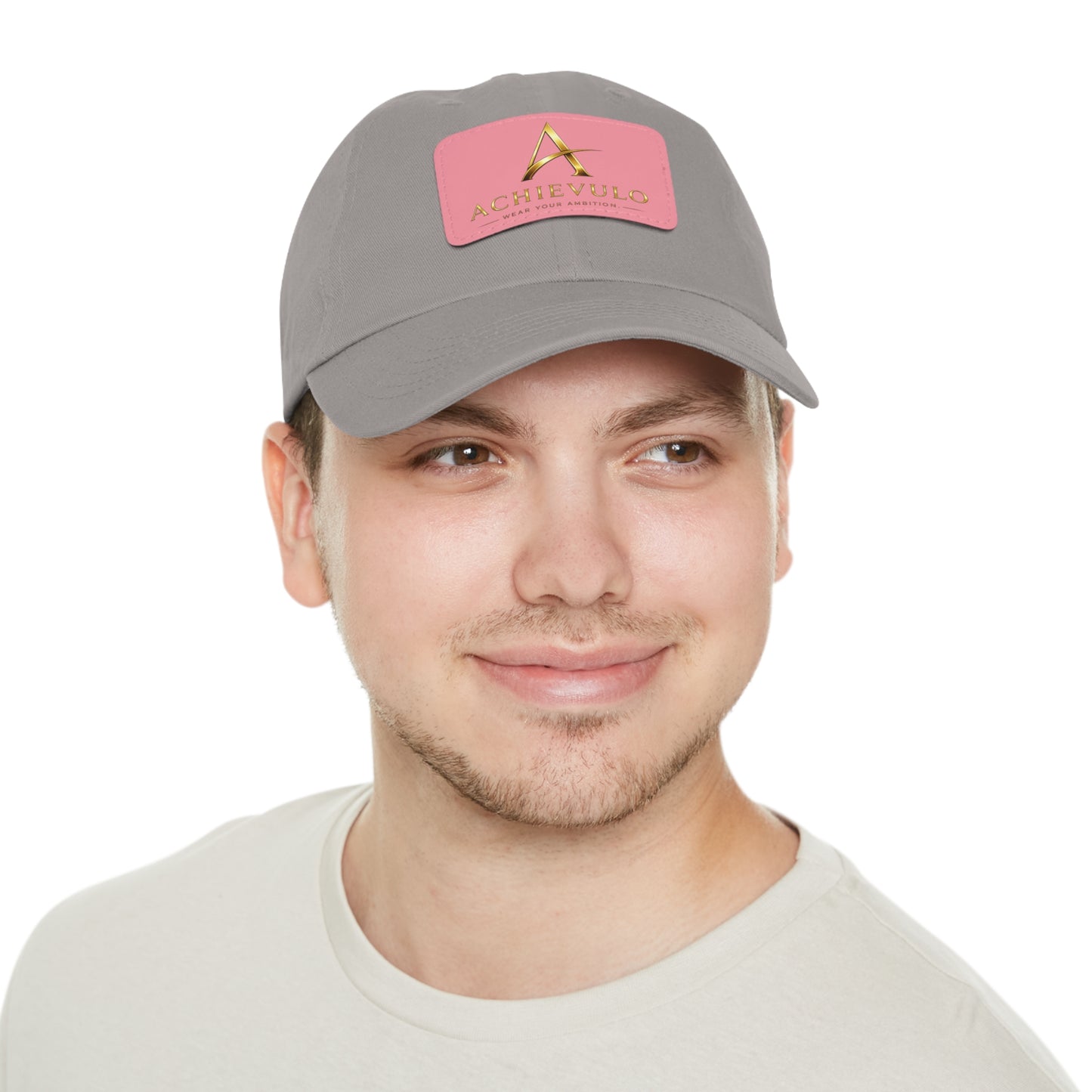 Achievulo Signature Leather Patch Dad Hat