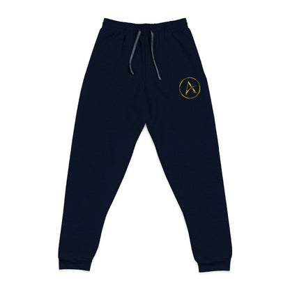 ACHIEVULO Embroidered Logo Joggers – Charcoal Edition