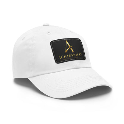 Achievulo Signature Leather Patch Dad Hat