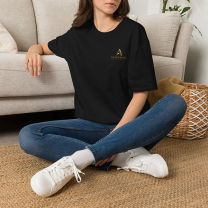ACHIEVULO Signature Gold Emblem Tee