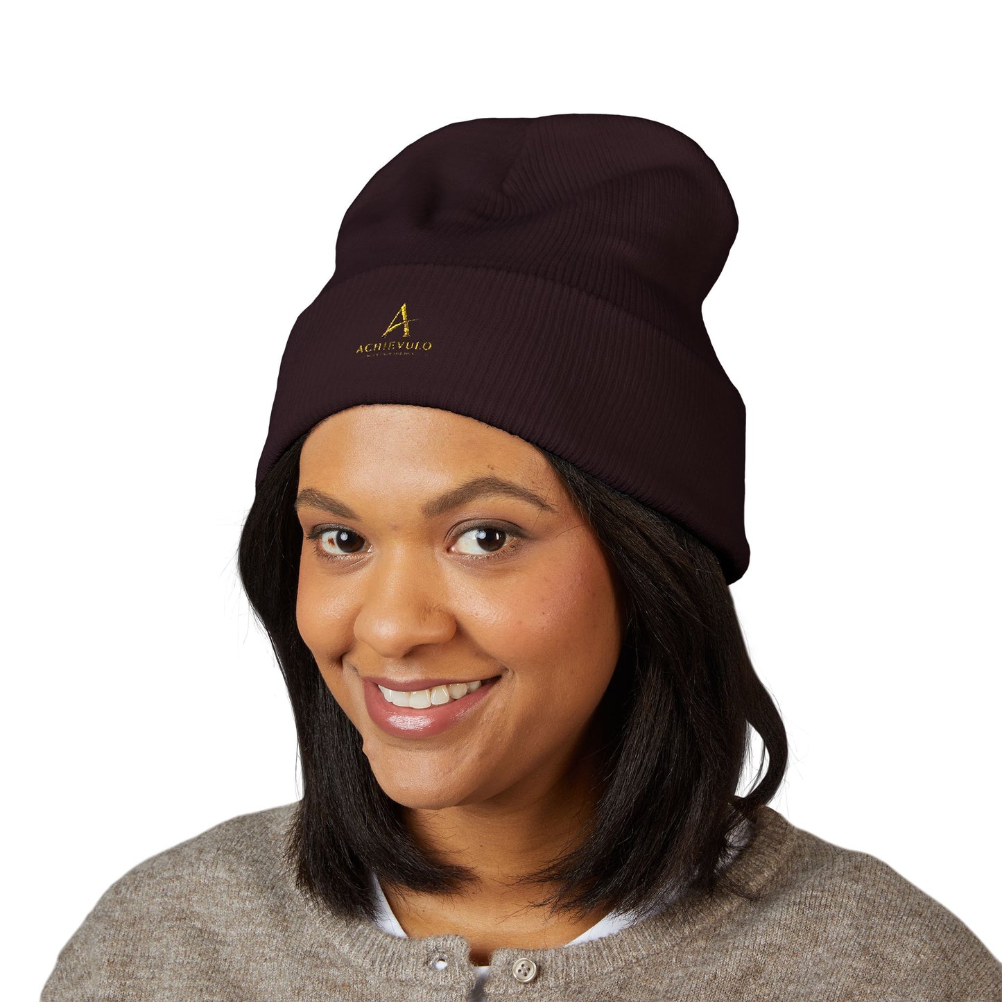 ACHIEVULO Embroidered Classic Cuffed Beanie