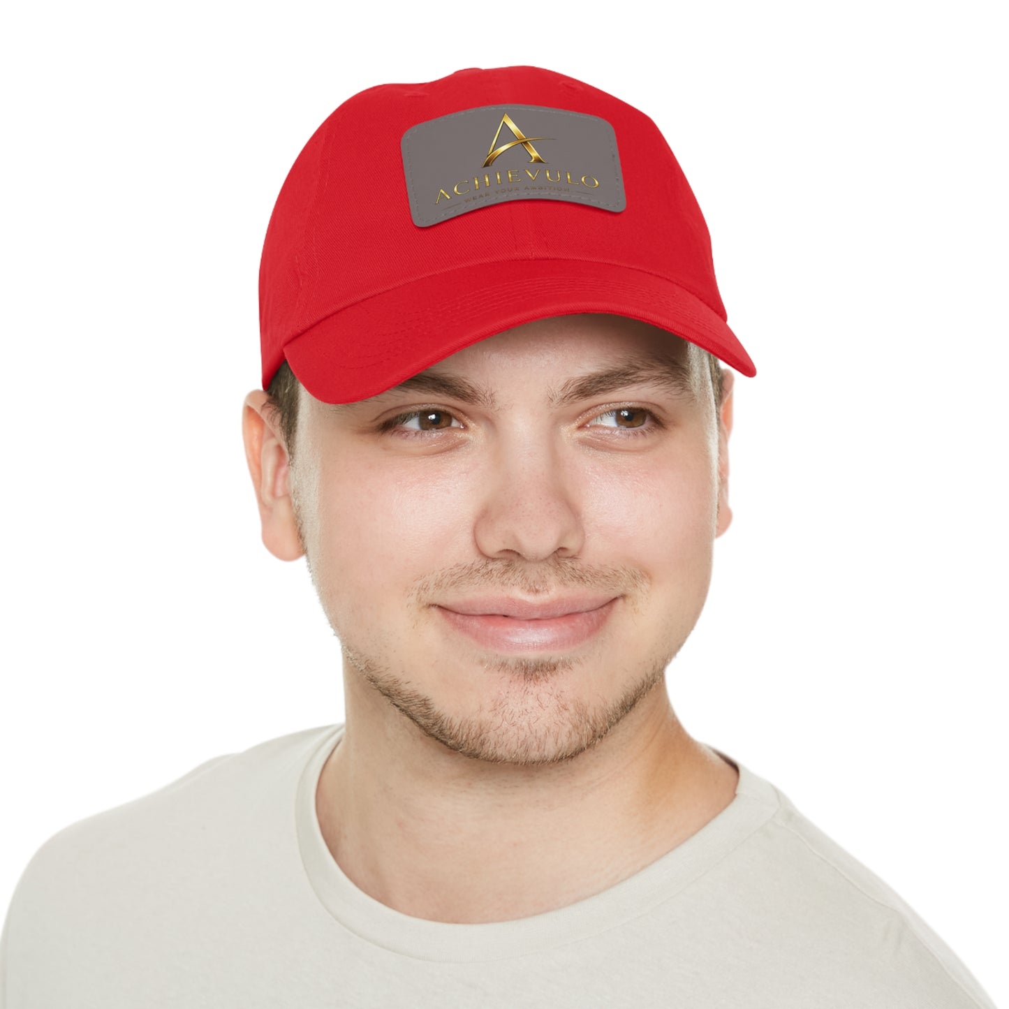 Achievulo Signature Leather Patch Dad Hat