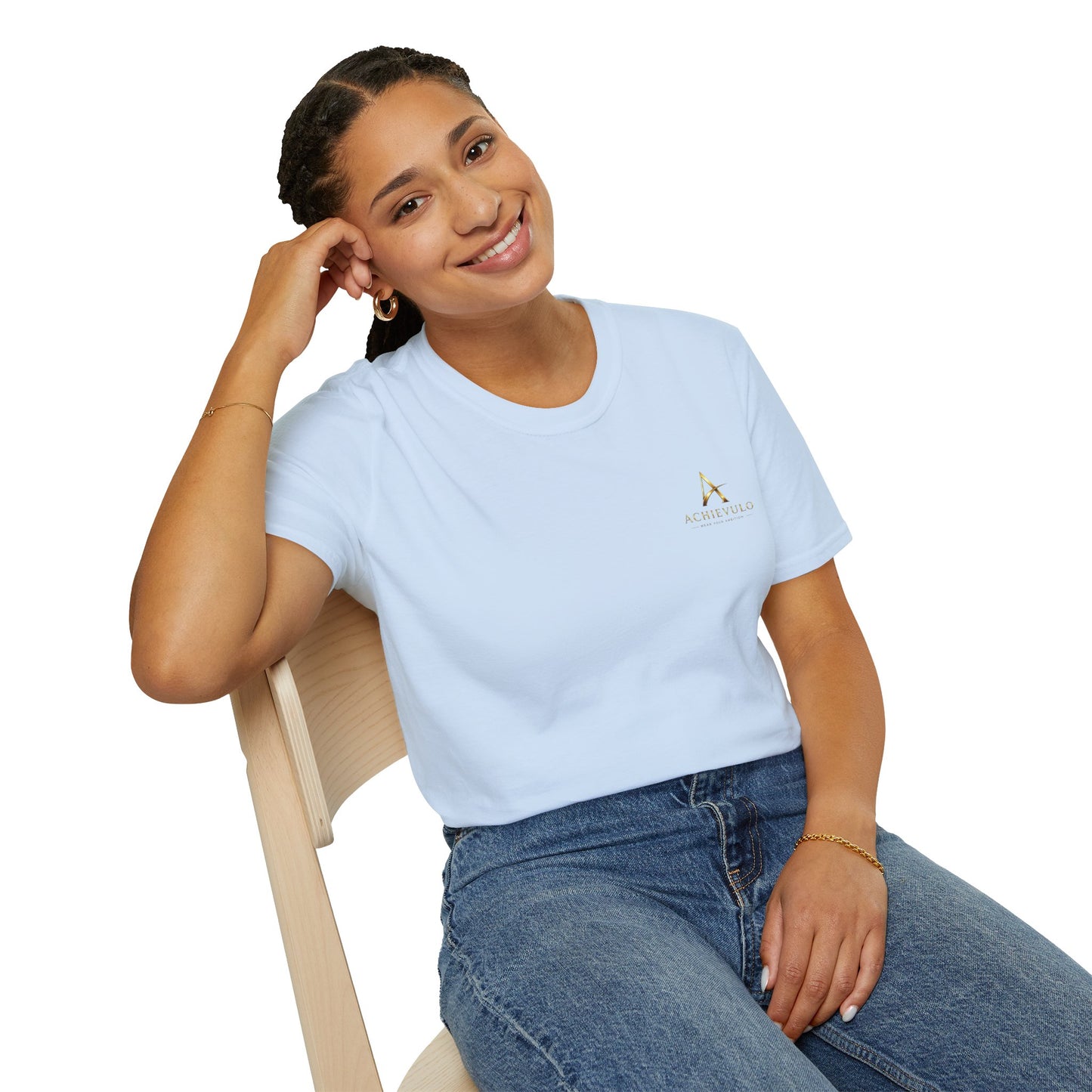 ACHIEVULO Signature Gold Emblem Tee