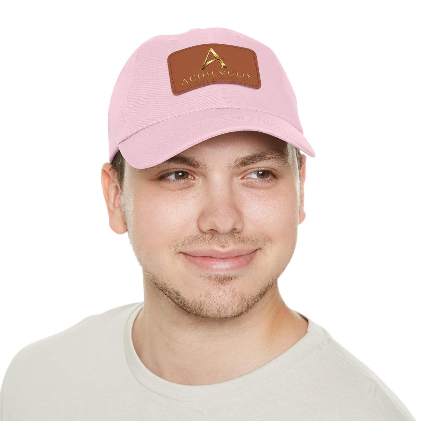 Achievulo Signature Leather Patch Dad Hat