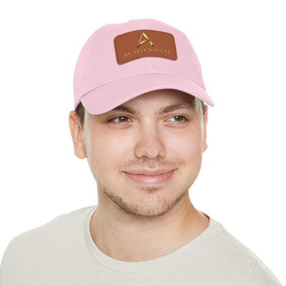 Achievulo Signature Leather Patch Dad Hat