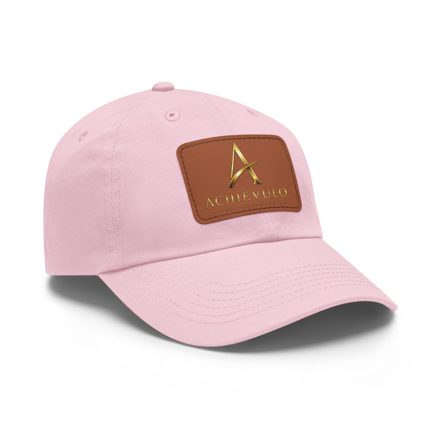 Achievulo Signature Leather Patch Dad Hat