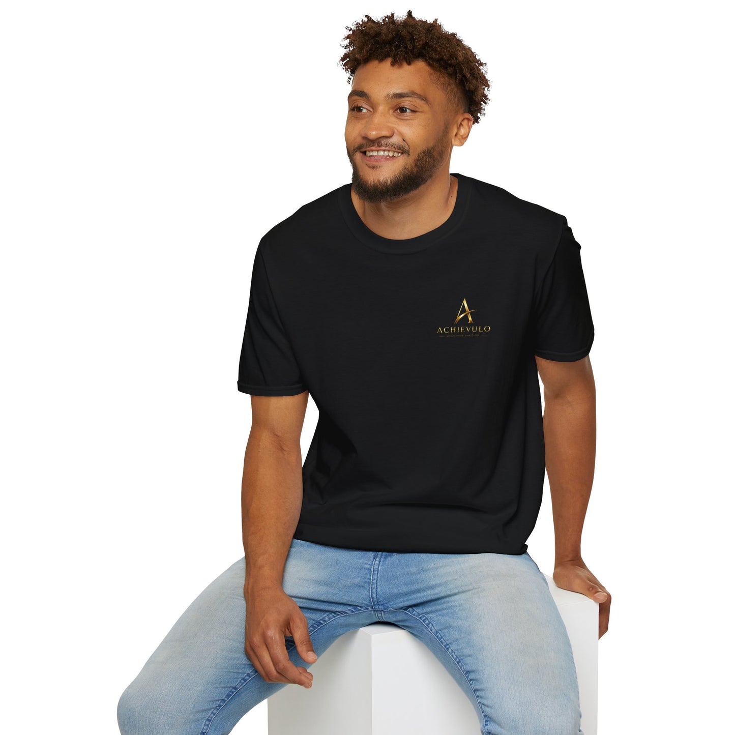 ACHIEVULO Signature Gold Emblem Tee