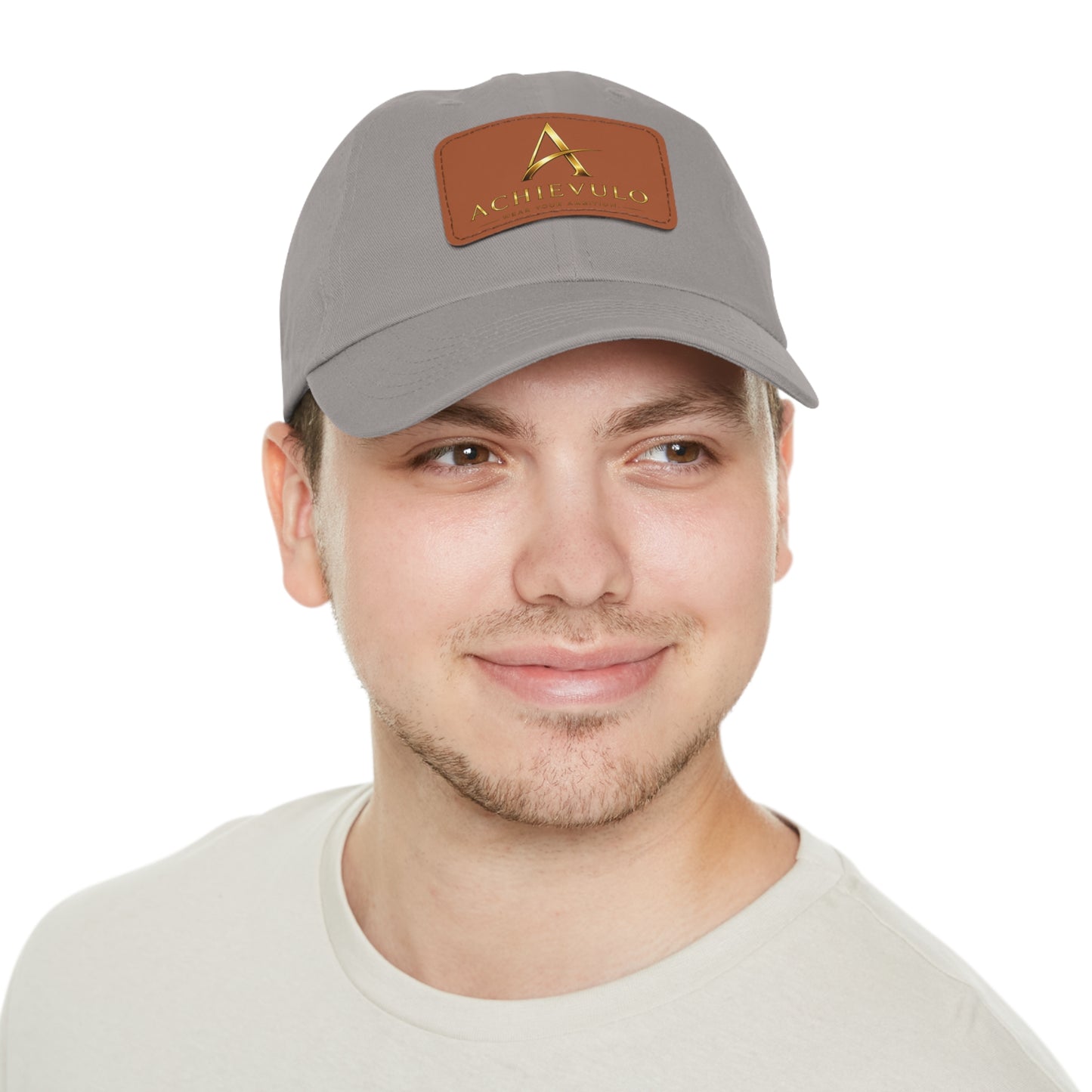 Achievulo Signature Leather Patch Dad Hat