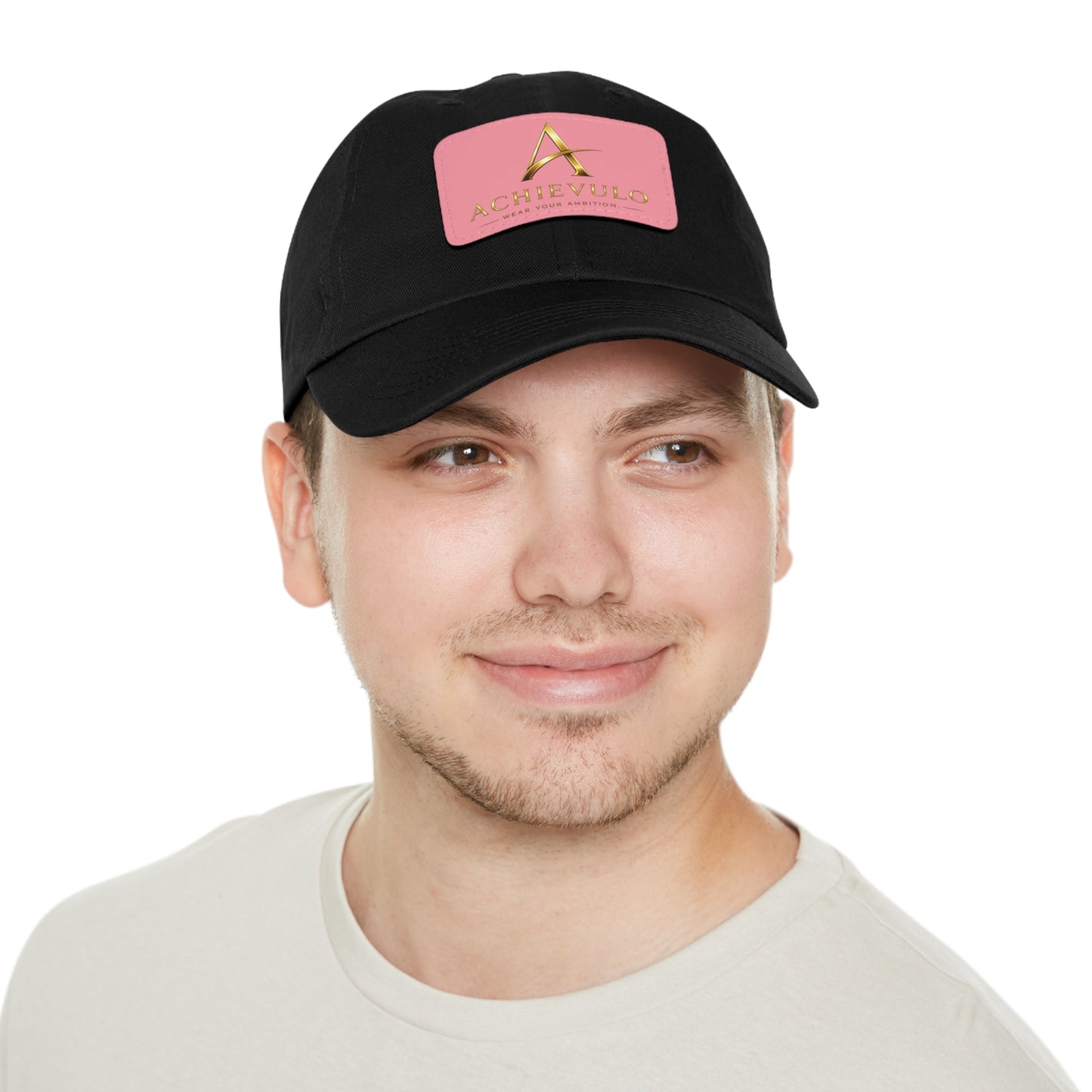 Achievulo Signature Leather Patch Dad Hat