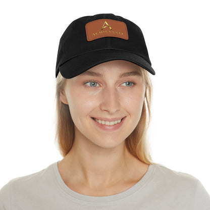 Achievulo Signature Leather Patch Dad Hat